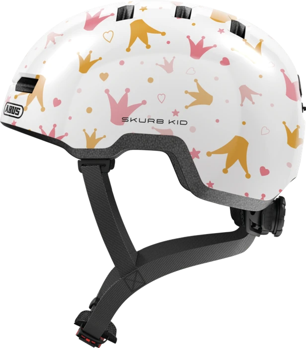 ABUS Skurb Kinderhelm white crowns
