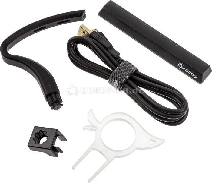 Ducky Shine 6 schwarz, LEDs RGB, MX RGB BROWN, USB, DE