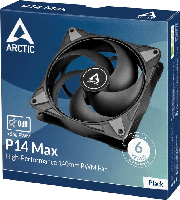 ARCTIC P14 Max schwarz, 140mm