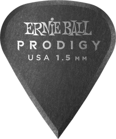 Ernie Ball Black Sharp Prodigy Pick, 1.5mm, 6-Pack