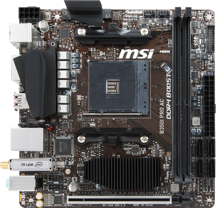 MSI B350I Pro AC (AMD AM4)