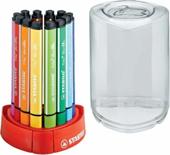 STABILO Trio Scribbi aprikose/rosa/violett/rot/orange/gelb