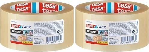 tesa tesapack ultra strong transparent, Klebeband, 50mm/66m, 1 Stück