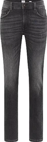 Mustang Oregon Slim mit Kontrastnähten Jeans schwarz (Herren)