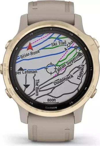 Garmin Fenix 6S Pro Solar light gold/light sand