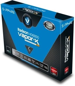 Sapphire Vapor-X Radeon HD 6850, 1GB GDDR5, 2x DVI, HDMI, 2x mDP, full retail