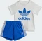 adidas Shorts T-Shirt Set blau/weiß (Junior) Vorschaubild