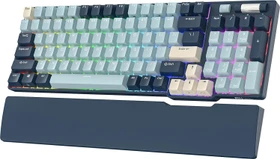 RK Royal Kludge RK96 96% Wireless, Forest Blue Limited Edition, LEDs RGB, hot-swap, RK YELLOW, USB/Bluetooth, US
