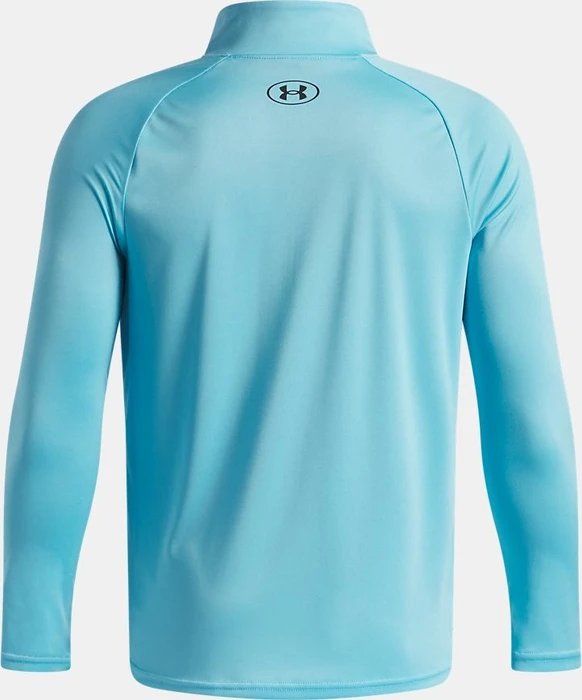 Under Armour Tech 2.0 Zip Funktionsshirt langarm fresco blue/black (Junior)