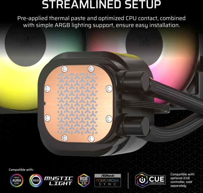 Corsair Nautilus 360 RS ARGB, schwarz