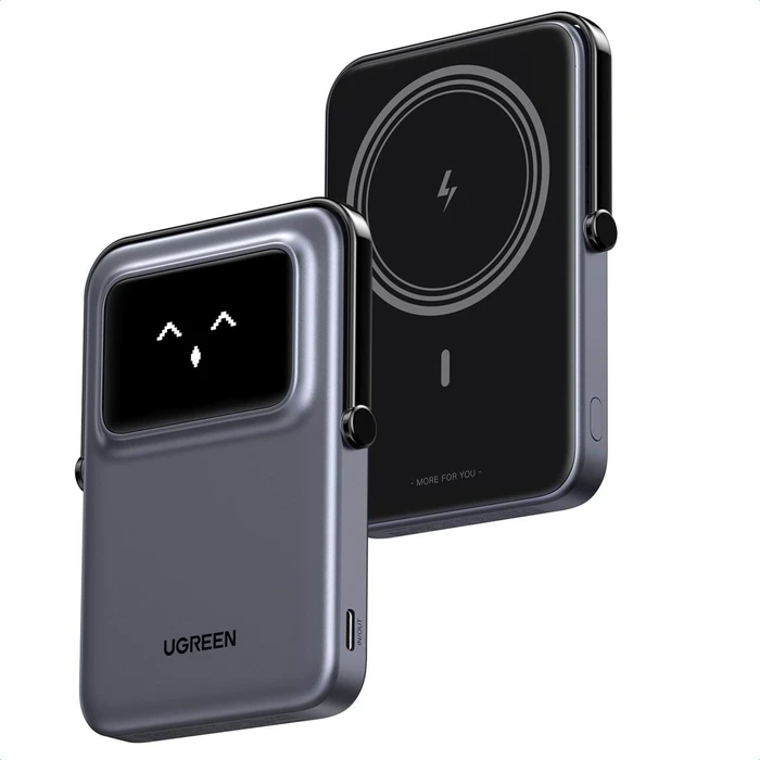 Ugreen Powerbank PB571 5000mAh Foldable Stand 20W schwarz/grau
