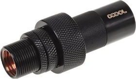 Alphacool HF G1/4" Schnellverschluss mit Schottverschraubung, schwarz