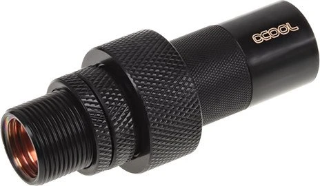 Alphacool HF G1/4" Schnellverschluss mit Schottverschraubung, schwarz