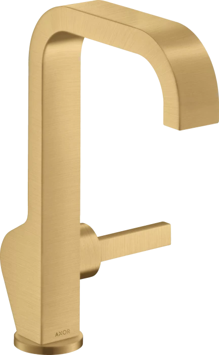 Hansgrohe Axor Citterio Waschtischmischer 190 mit Pingriff und Ablaufgarnitur brushed gold optic