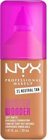 NYX Make 'EM Wonder Soft Matte Foundation 21 neutral tan, 30ml