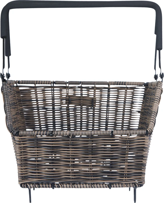 Basil Cento Rattan Look Multi System Fahrradkorb braun