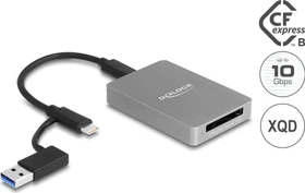 DeLOCK CFexpress 2.0 / XQD 2.0 Single-Slot-Cardreader, USB-C 3.1 [Buchse] (91008)