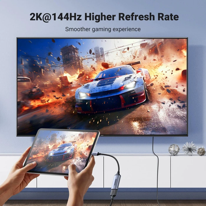 Ugreen HDMI Adapterkabel, USB-C [Stecker] auf HDMI 2.0 [Buchse] 4K60Hz, Adapterkabel, 10cm