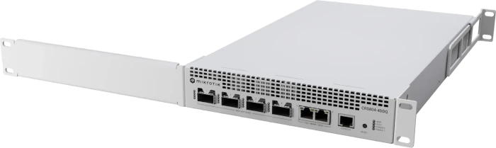 MikroTik Cloud Router Switch CRS804 DDQ Rackmount 400G Managed Switch, 4x QSFP56-DD, 2x RJ-45