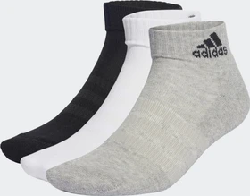 adidas Cushioned Ankle Socken medium grey heather/white/black, 3 Paare