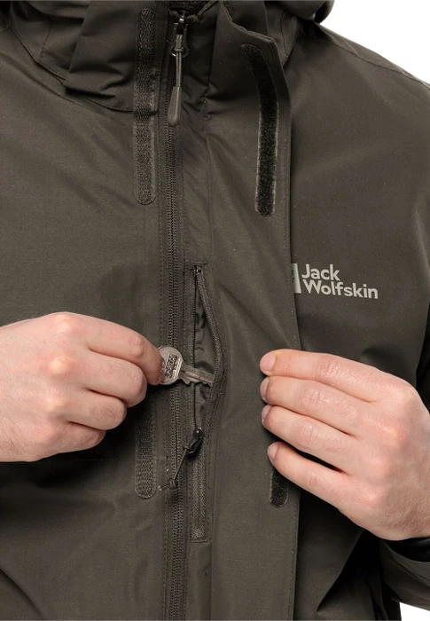 Jack Wolfskin Luntal 3in1 Funktionsjacke cold coffee (Herren)
