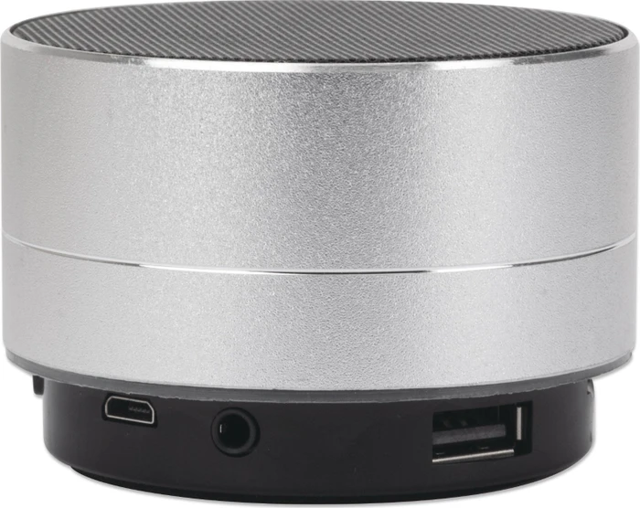 Manhattan Metallic LED Speaker silber