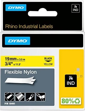 Dymo Hochleistungs-Beschriftungsband 19 mm x 3,5 m gelb, 1.9 cm