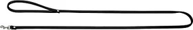 Hunter Nappaleder Petit Führleine für kleine Hunde, Leder, Nappaleder, weich, Handschlaufe, Breite 0.8cm, Lähnge 140cm, schwarz