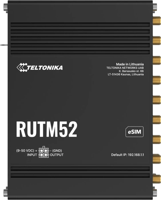 Teltonika RUTM52, Router, eSIM, 5G