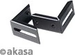 Akasa Riser Black Pro, Riser Card Cable, inkl. PCI-Slot Blende, gewinkelt, PCIe 3.0, 200mm