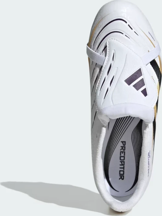 adidas Predator League Fold-Over Tongue FG/MG cloud white/core black/gold metallic (Junior)