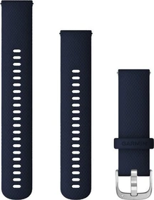 Garmin Schnellwechsel Silikon Armband 22mm dark blue/silver