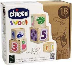 Chicco Holzwürfel Stapelspiel