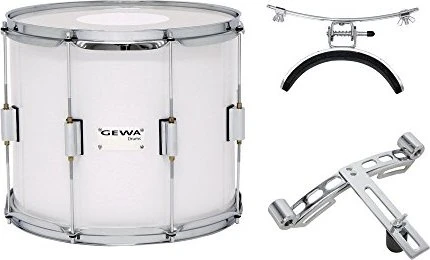 Gewa Marschtrommel/Tenortrommel 14x10" weiß foliert