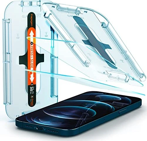 Spigen GLAS.tR EZ Fit Slim Screen Protector für Apple iPhone 12 Pro Max