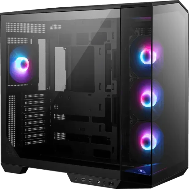 MSI MAG PANO 100R PZ Black, schwarz, Glasfenster