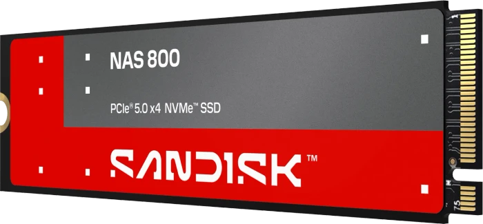 SanDisk NAS 800 NVMe SSD 7.68TB, M.2 2280 / M-Key / PCIe 5.0 x4