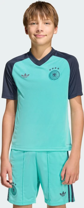 adidas FIFA WM 2026 Deutschland Auswärts Aufwärmtrikot kurzarm flash aqua (Junior)