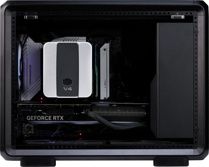 Cooler Master MasterFrame 400 Mesh, schwarz, Glasfenster