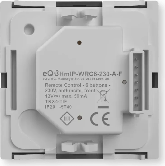 eQ-3 Homematic IP Wandtaster 6-fach, 230V, anthrazit