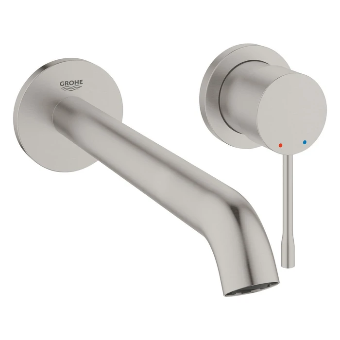 Grohe Essence 2-Loch-Waschbeckenarmatur supersteel