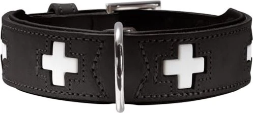 Hunter Swiss Halsband 32, schwarz
