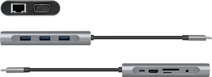LogiLink USB 3.2 Gen 1 Dockingstation 10-Port, USB-C 3.0 [Stecker]