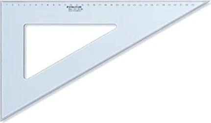 Staedtler Mars 567 Zeichendreieck 60° 33cm, blau/transparent