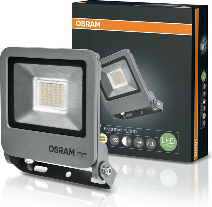 Osram Endura Flood 830 DG 30W Wandleuchte grau