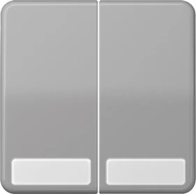 Jung Serie CD Wippe mit Schriftfeldern 9x27mm, grau
