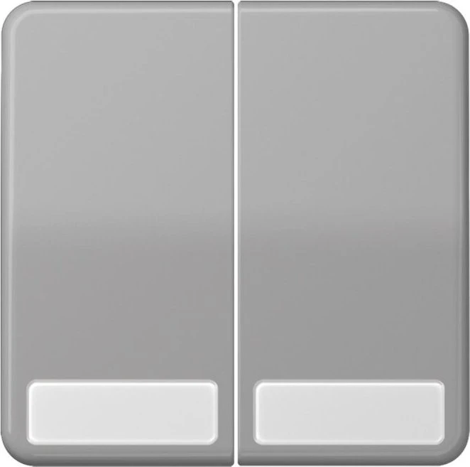 Jung Serie CD Wippe mit Schriftfeldern 9x27mm, grau