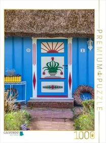 Calvendo Tür mit Tulpenstrauß in Zingst an der Ostsee