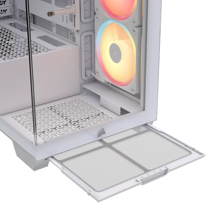 Corsair 3500X LX-R RGB iCUE LINK, weiß, Glasfenster