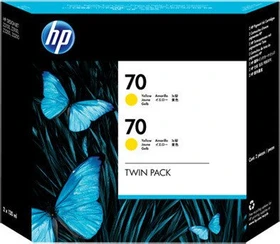 HP Tinte 70 gelb, 2er-Pack